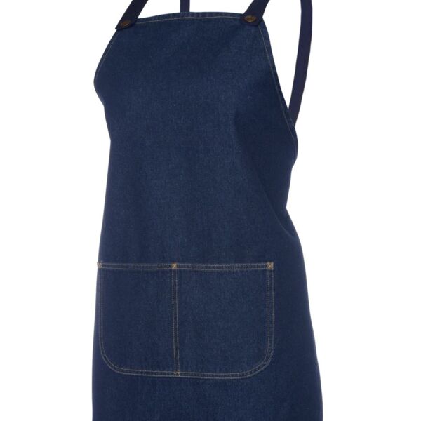 JB's wear Cross Back BIB Denim Apron - Short  5ACBD Cross Back BIB Denim Apron - Short  Thumbnail