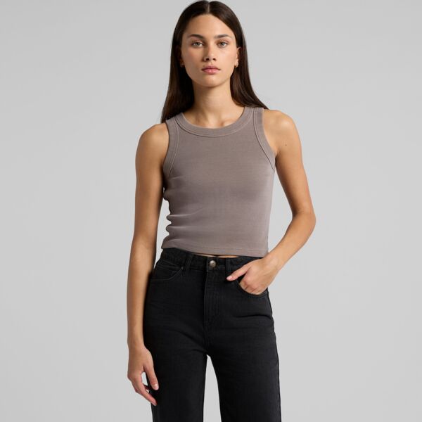WOS FADED ORGANIC RIB CROP TANK Thumbnail